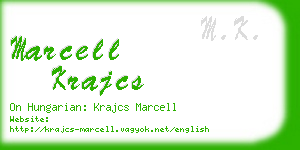 marcell krajcs business card